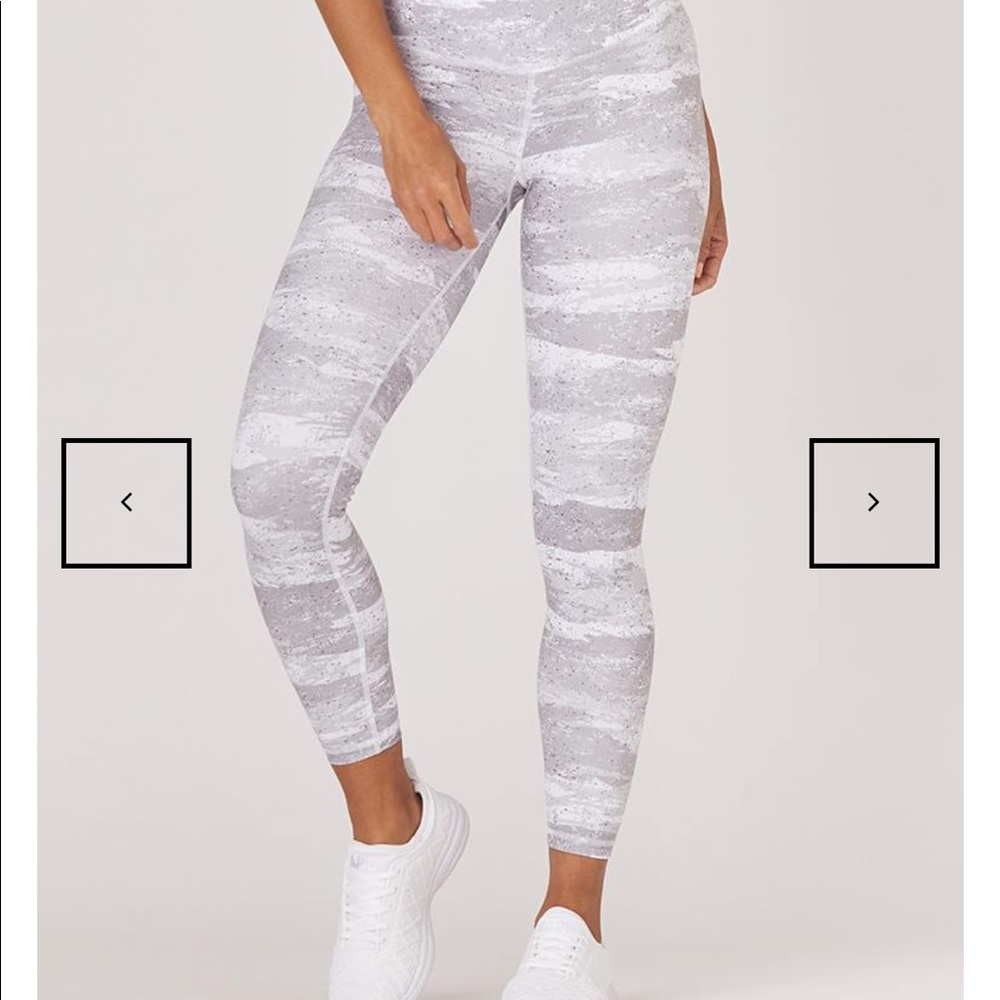 Glyder white distressed camo leggings